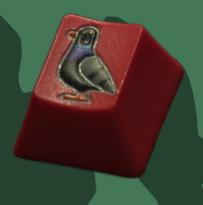 Level caps - Sky Rat - Plain Red