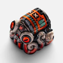 Dwarf Factory - MechaMarine - Amber Octomecha Slick