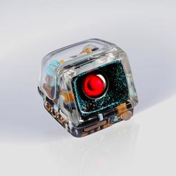 Jelly Key - Retro TV series: First Frame artisan keycaps (2025/10/26) - 1u / Cocoa Ocean / HAL Eye