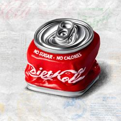 Jelly Key - Cans Craft artisan keycaps (In-stock) - Diet Kola