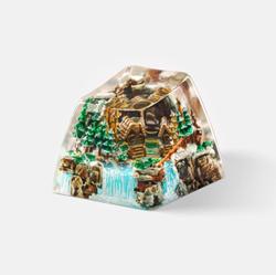 Jelly Key - Born of forest series: Seasons of Sylvan Splendor artisan keycaps (2025/08/10) - Frostbound Grove / 1u SA