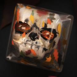 Nightcaps - Skeletal Eggface v3 - Season’s End Orange