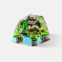 Jelly Key - Born of forest series: Seasons of Sylvan Splendor artisan keycaps (2025/08/10) - Awakening Blossom / 1u SA