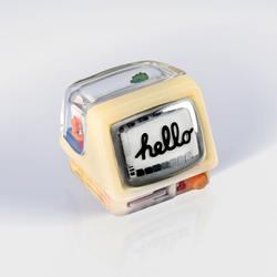 Jelly Key - Retro TV series: First Frame artisan keycaps (2025/10/26) - 1u / Ivory Classic / From the other side V4