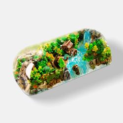 Jelly Key - Born of forest series: Seasons of Sylvan Splendor artisan keycaps (2025/08/10) - Sunlit Canopy / 2.25u Droplet