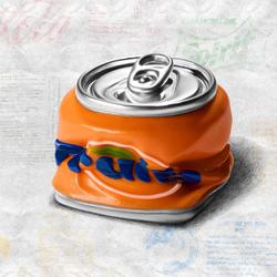 Jelly Key - Cans Craft artisan keycaps (In-stock) - Fruita Orange