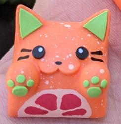 Hello Caps - Bongo Cat v2 - Grapefruit