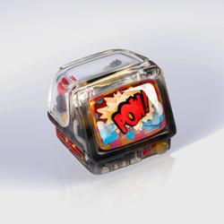 Jelly Key - Retro TV series: First Frame artisan keycaps (2025/10/26) - 1u / Shadow Glass / Comic Brust