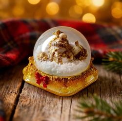 Jelly Key - Yuletide Treasure artisan keycaps (16/11/2025) - Golden Snow Orb