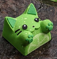 Hello Caps - Bongo Cat v2 - Lime