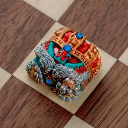 Jelly Key - Chess series – Crusader’s Gambit artisan keycaps (2025/9/12) - Good King