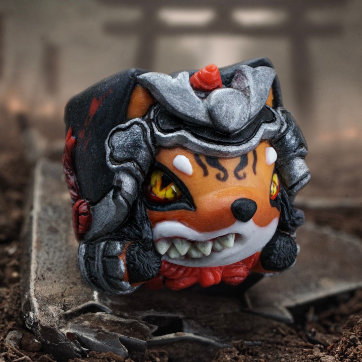 Goldenstar Keycap - Bushido Kitsune