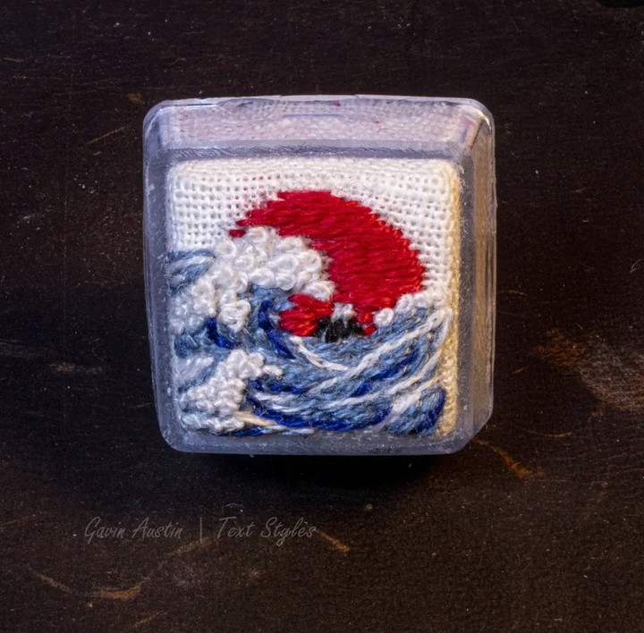 Text Styles - Great Wave acrylic frame v1