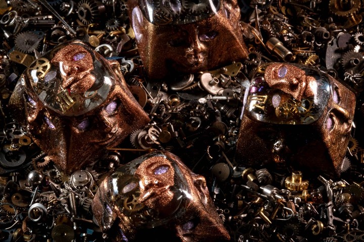 Black Mage Caps - MM 20 -  Infinite Clockwork Golem Four Fiends - Nightcaps Collaboration