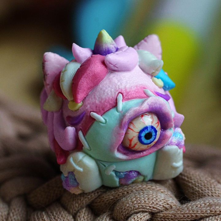 Goldenstar Keycap - Patchwork Unikorn