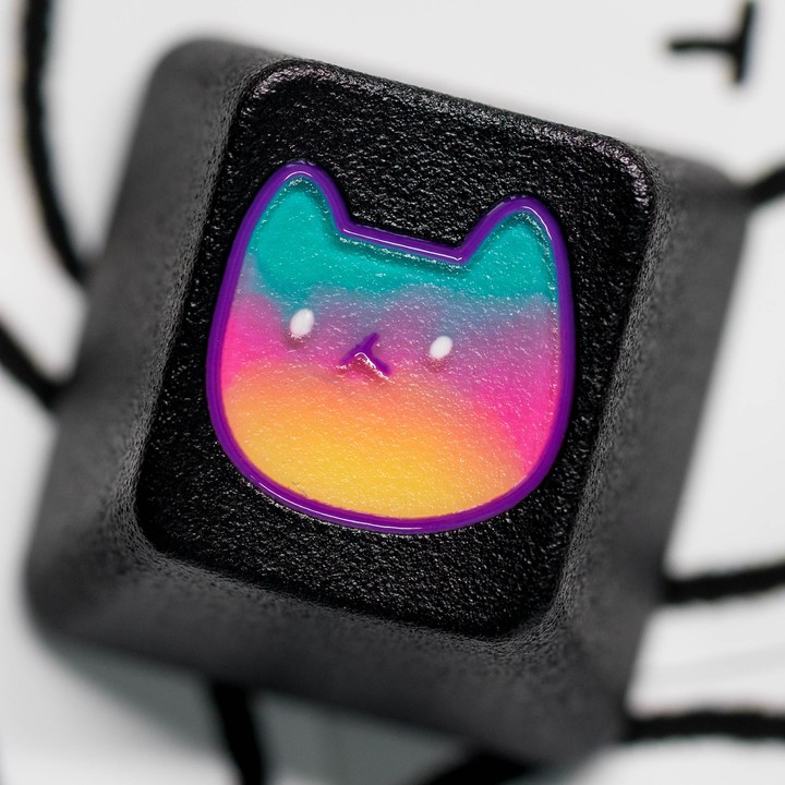 Soom Caps - Cyan Meowgenta Yellow Soomblank