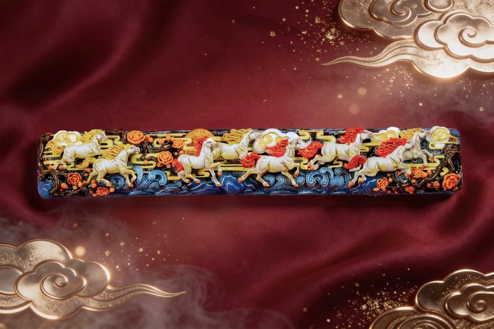 Jelly Key - Golden Triumph - 6.25u Spacebar Dawn Hoofbeats artisan keycaps (2026/2/15)