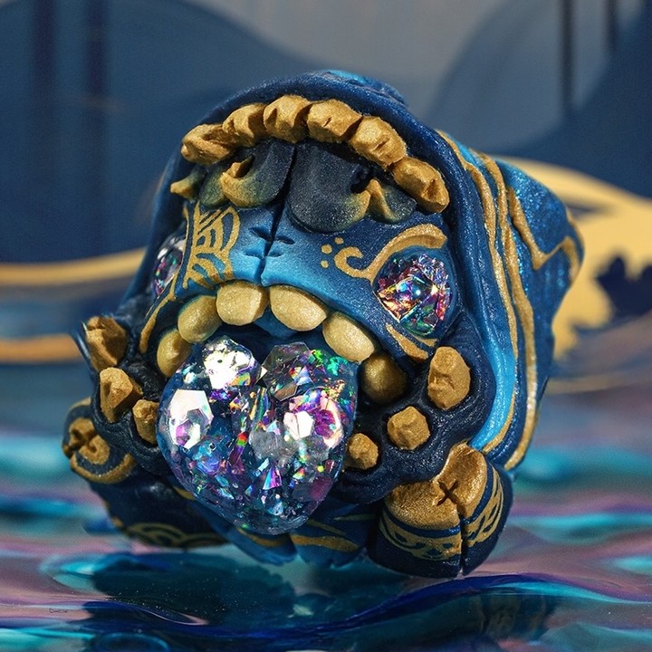 Goldenstar Keycap - Seigaiha Hungercorn