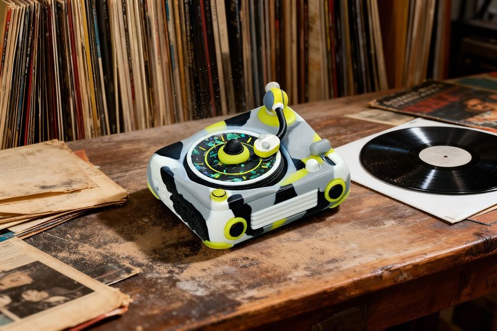 Jelly Key - Cyber Acid - 1.25u (ctrl, alt) Analog Archive artisan keycaps (2025/12/20)