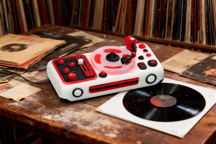 Jelly Key - Red Alert - 2u (backspace) Analog Archive artisan keycaps (2025/12/20)