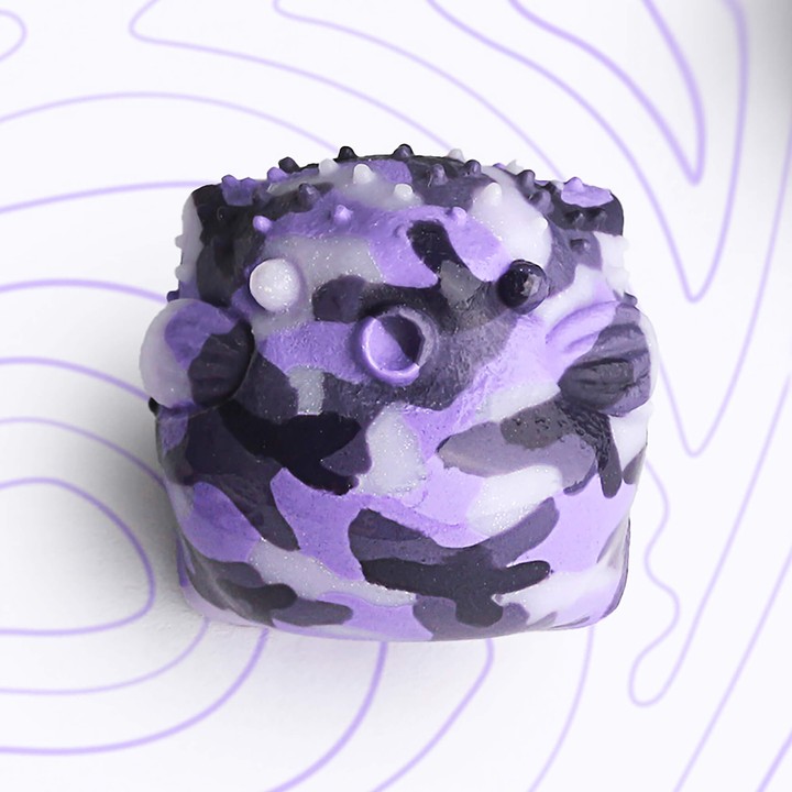 Keycat - Violet Camo Puffy