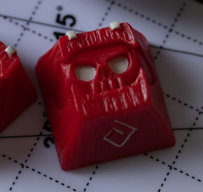 Azi Keycaps - Red Row (MX) Barkey v2