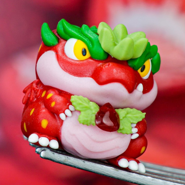 Crystal Pieces - Strawberry Drageris