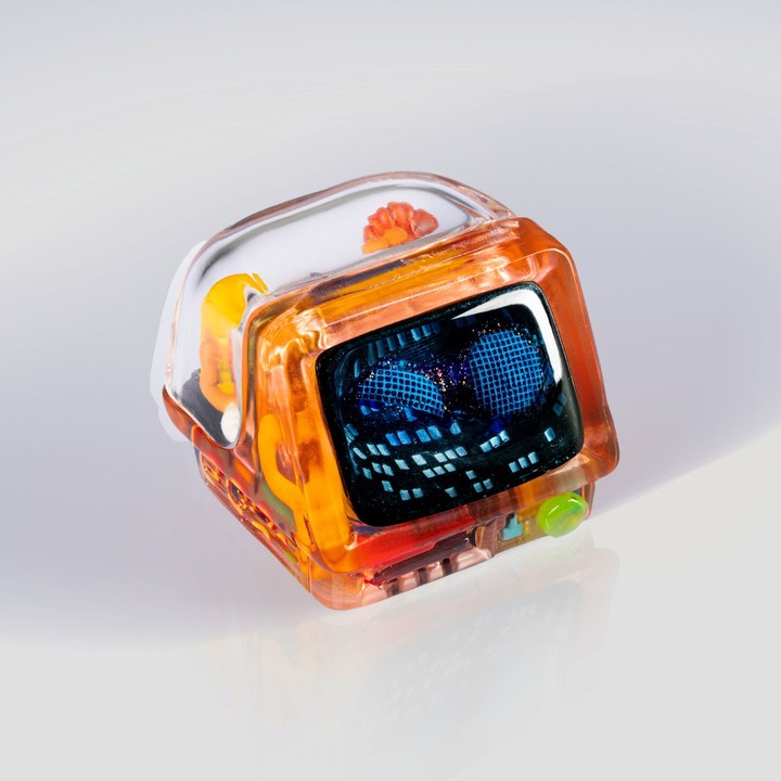 Jelly Key - 1u / Amber Blaze / I am great V4 Retro TV series: First Frame artisan keycaps (2025/10/26)