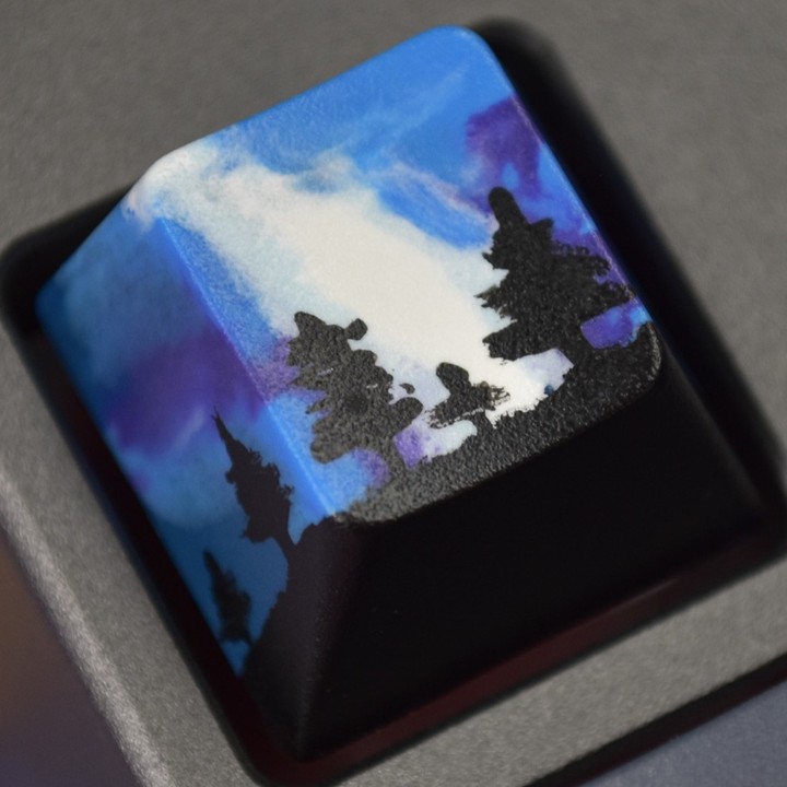 SodieCaps - Borealis Sky Blank Keycaps (GMK Style)