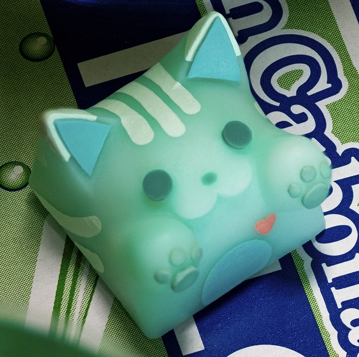 Hello Caps - Marble Soda Bongo Cat V2