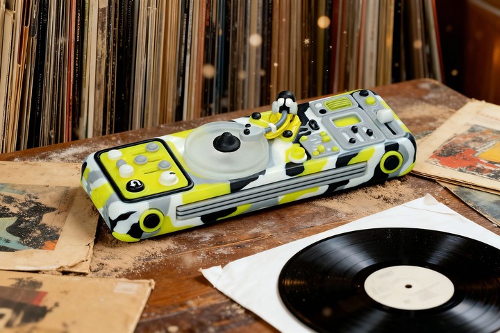 Jelly Key - Cyber Acid - 2.75u (right-shift) Analog Archive artisan keycaps (2025/12/20)