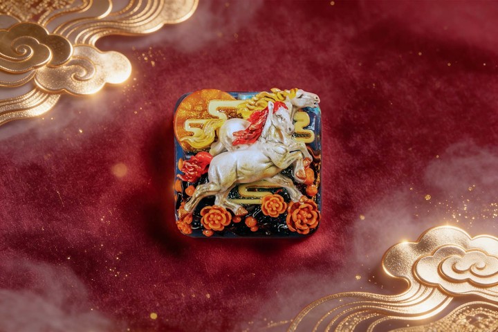 Jelly Key - Golden Triumph - 1u Dawn Hoofbeats artisan keycaps (2026/2/15)