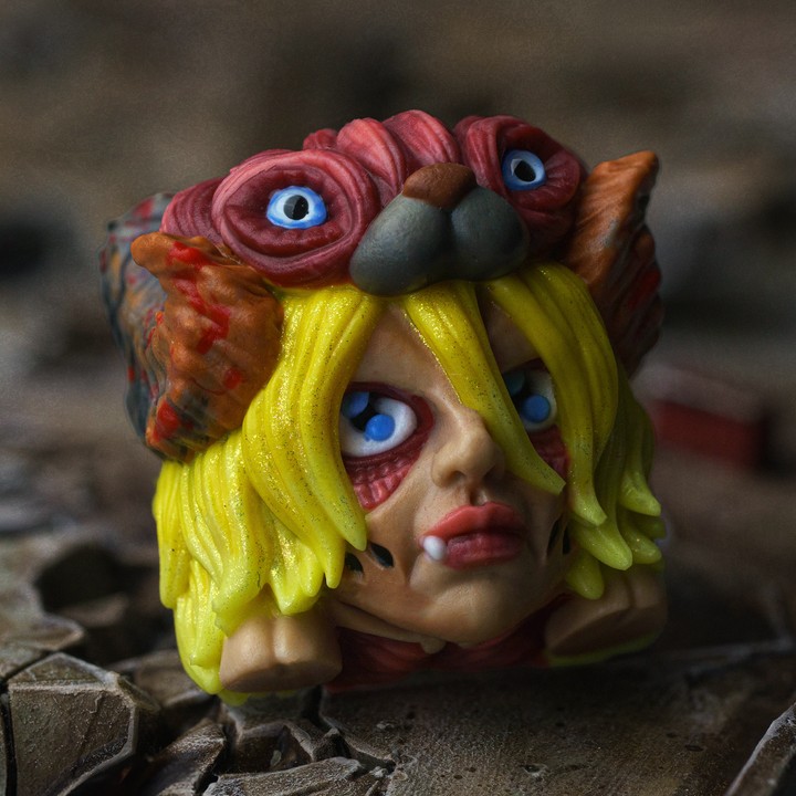 Goldenstar Keycap - Female Titan Wooloo