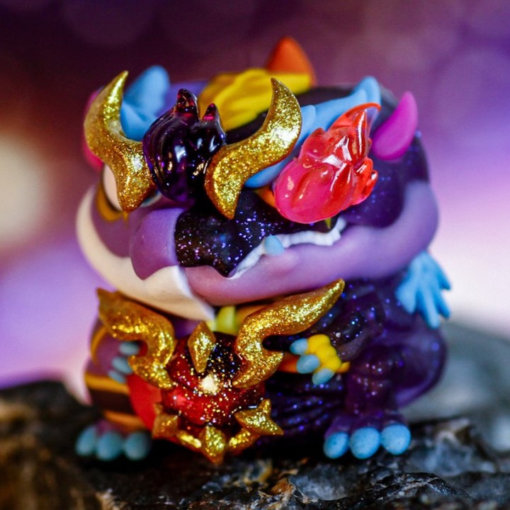 Crystal Pieces - Dark Star .Skeleton Drageris.