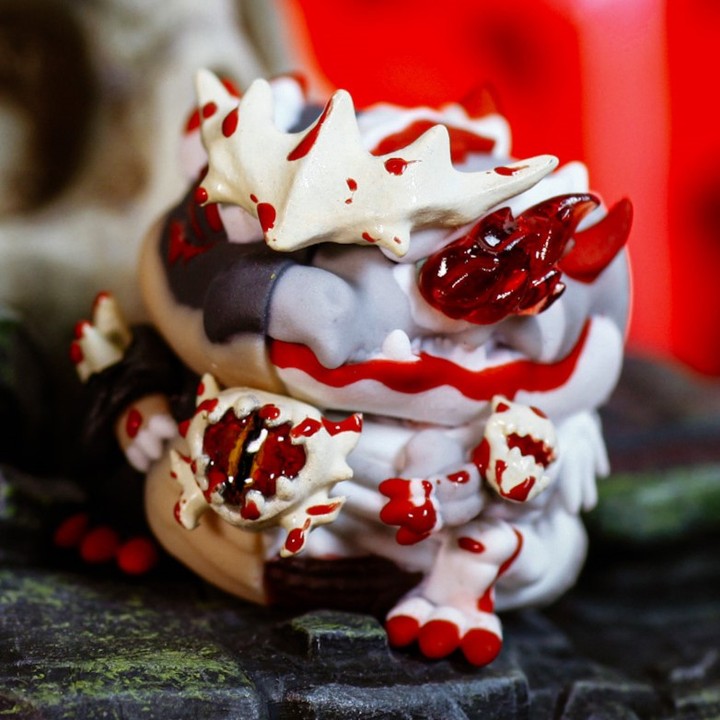 Crystal Pieces - Famine Skeleton Drageris