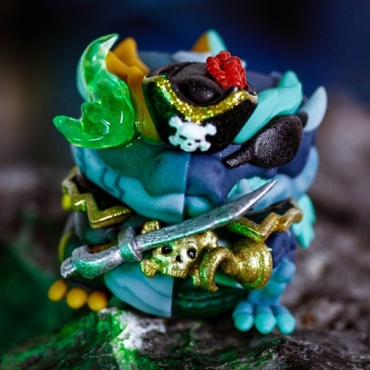 Crystal Pieces - The Golden Hook Skeleton Drageris