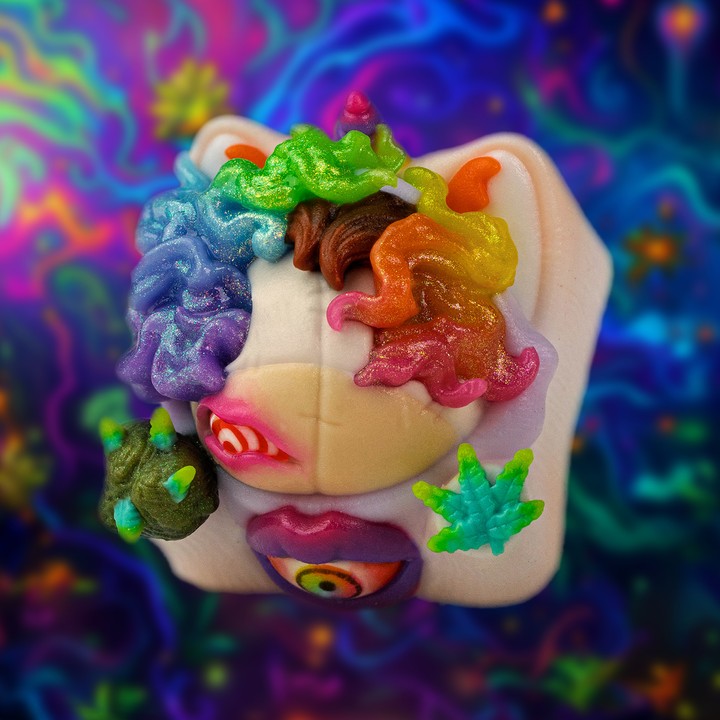 Goldenstar Keycap - Slow Burn Napicorn