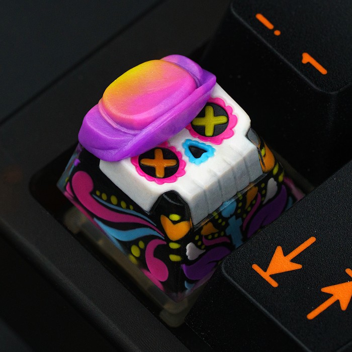 Goldenstar Keycap - Senor Calaca - Dark Mictlan Rebirth - The Revenants