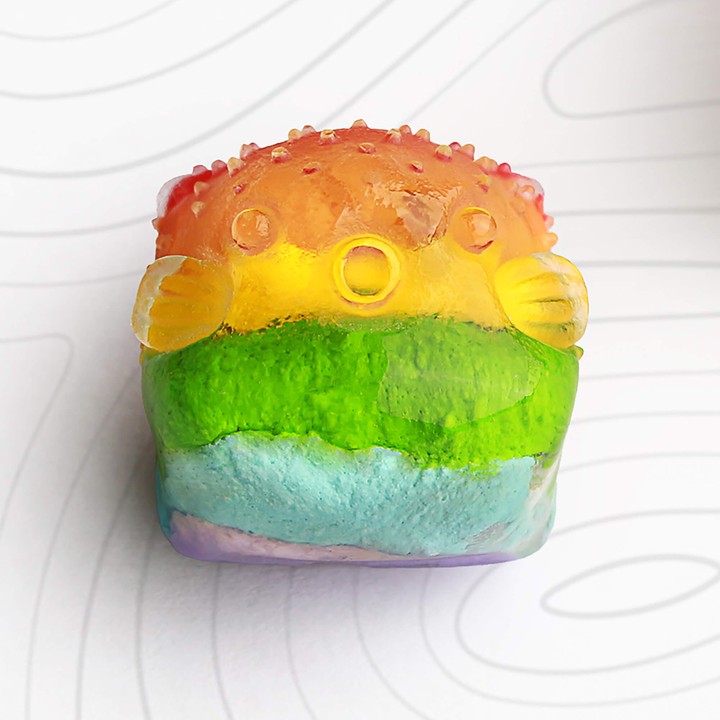 Keycat - Rainbow Crystal Puffy