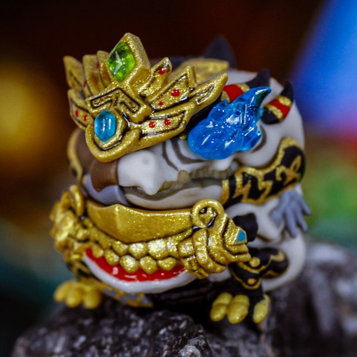 Crystal Pieces - The Undead King Skeleton Drageris